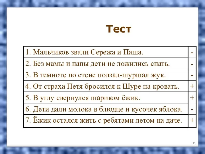 Тест