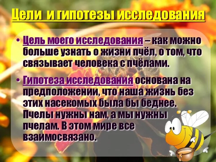 Цели и гипотезы исследования Цель моего исследования – как можно больше