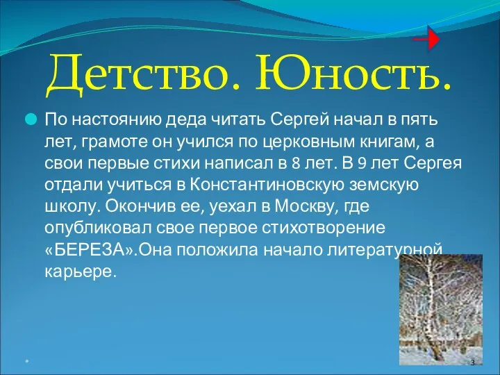 Детство. Юность. По настоянию деда читать Сергей начал в пять лет,