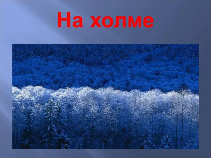 На холме