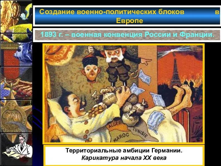 Создание военно-политических блоков в Европе 1893 г. – военная конвенция России