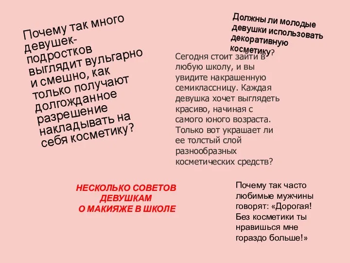 Почему так много девушек-подростков выглядит вульгарно и смешно, как только получают