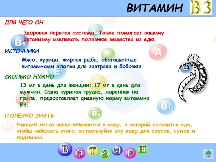 ВИТАМИН B3 ДЛЯ ЧЕГО ОН ИСТОЧНИКИ СКОЛЬКО НУЖНО ПОЛЕЗНО ЗНАТЬ Здоровая