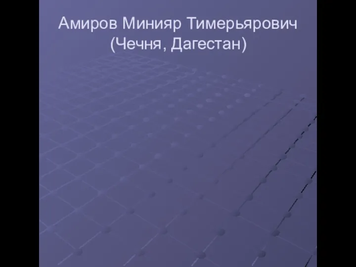 Амиров Минияр Тимерьярович (Чечня, Дагестан)