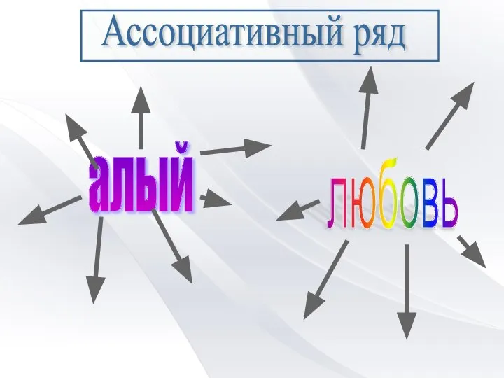 алый любовь Ассоциативный ряд