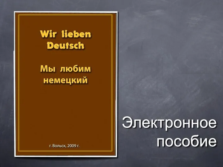 Электронное пособие