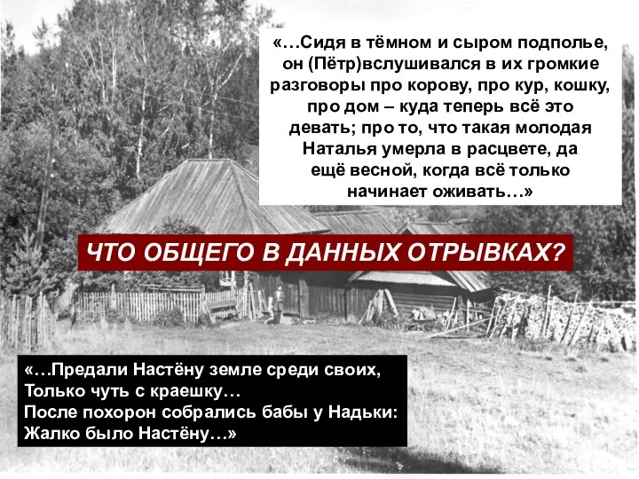 «…Сидя в тёмном и сыром подполье, он (Пётр)вслушивался в их громкие