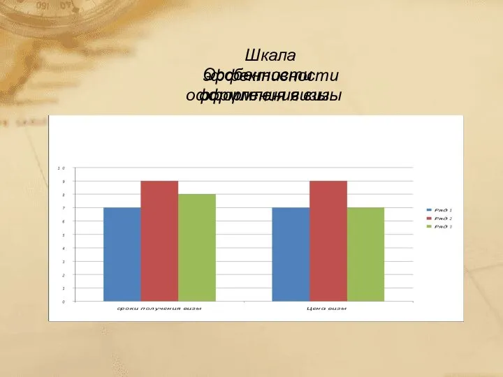 Особенности оформления визы Шкала эффективности оформления визы