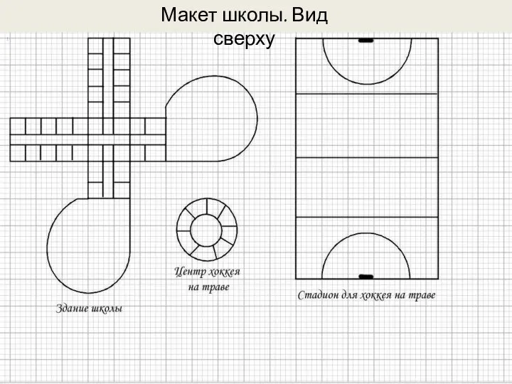 Макет школы. Вид сверху