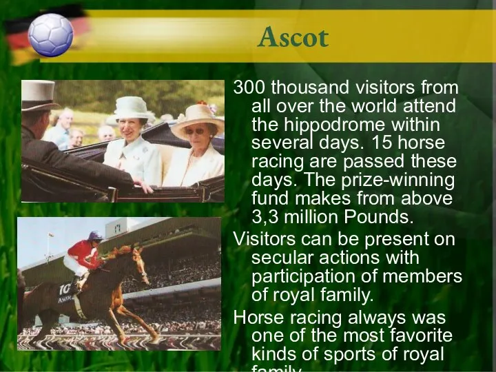 300 thousand visitors from all over the world attend the hippodrome