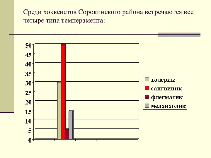 Среди хоккеистов Сорокинского района встречаются все четыре типа темперамента: