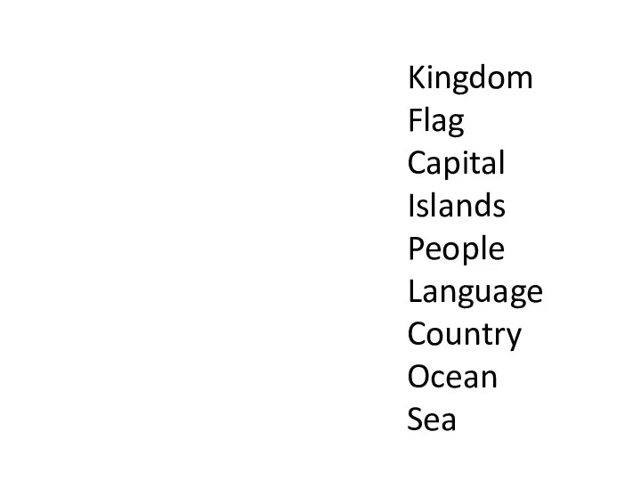 Kingdom Flag Capital Islands People Language Country Ocean Sea