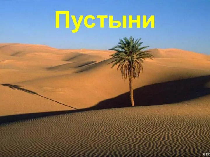 Пустыни