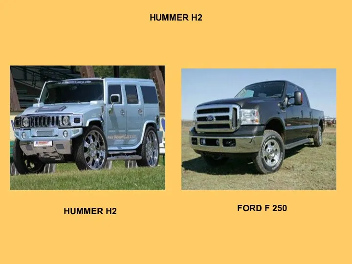 HUMMER H2 HUMMER H2 FORD F 250