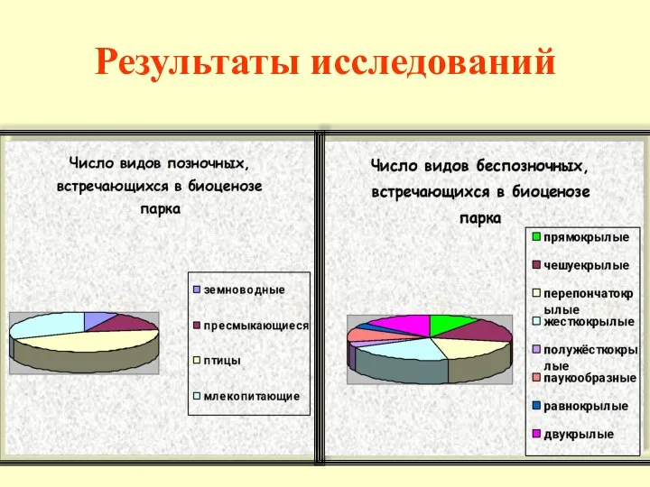 Результаты исследований