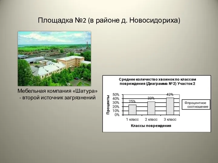 Площадка №2 (в районе д. Новосидориха) Мебельная компания «Шатура» - второй источник загрязнений