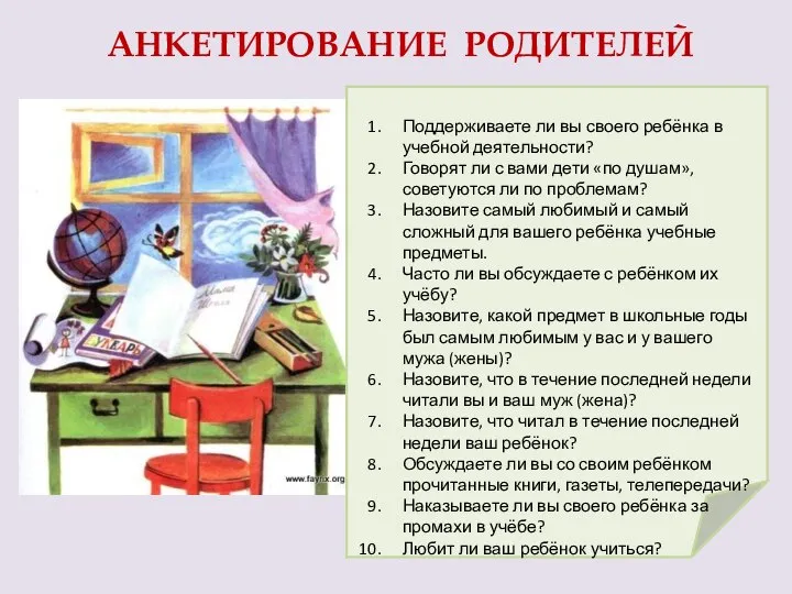 Поддерживаете ли вы своего ребёнка в учебной деятельности? Говорят ли с