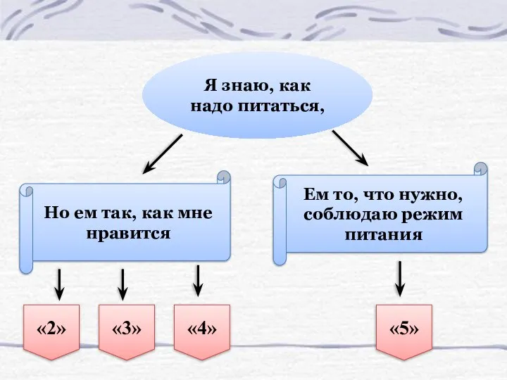 Я знаю, как надо питаться, Ем то, что нужно, соблюдаю режим