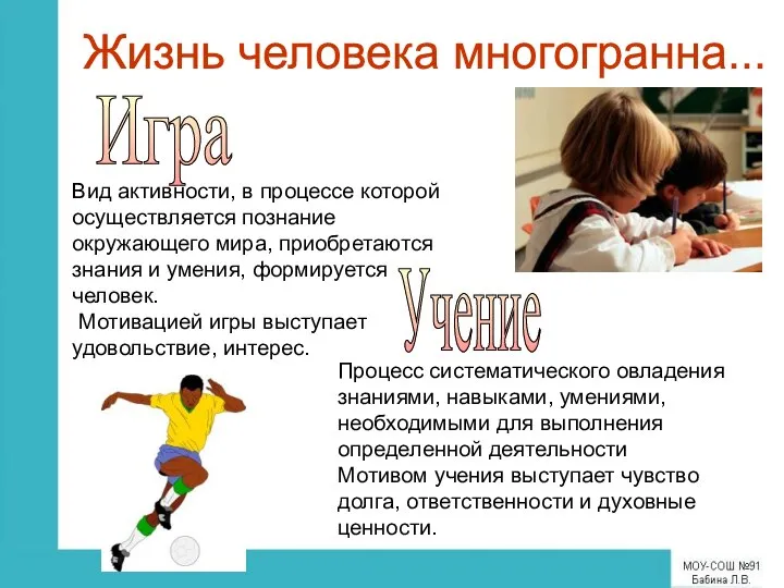 Вид активности, в процессе которой осуществляется познание окружающего мира, приобретаются знания