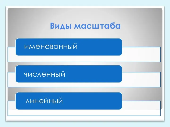 Виды масштаба именованный численный линейный