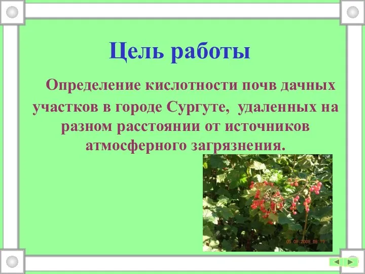 Определение кислотности почв дачных участков в городе Сургуте, удаленных на разном