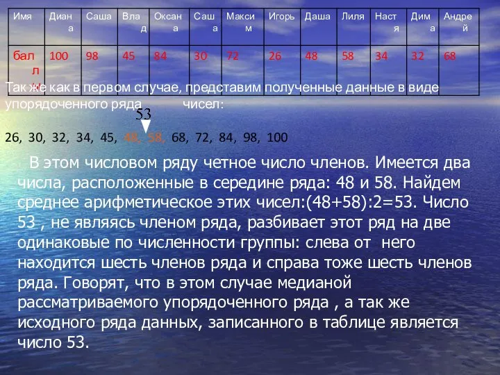 Так же как в первом случае, представим полученные данные в виде