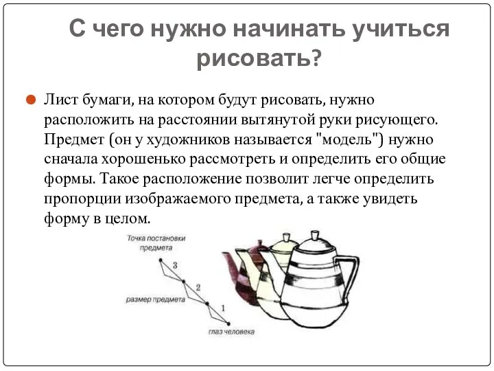 С чего нужно начинать учиться рисовать? Лист бумаги, на котором будут