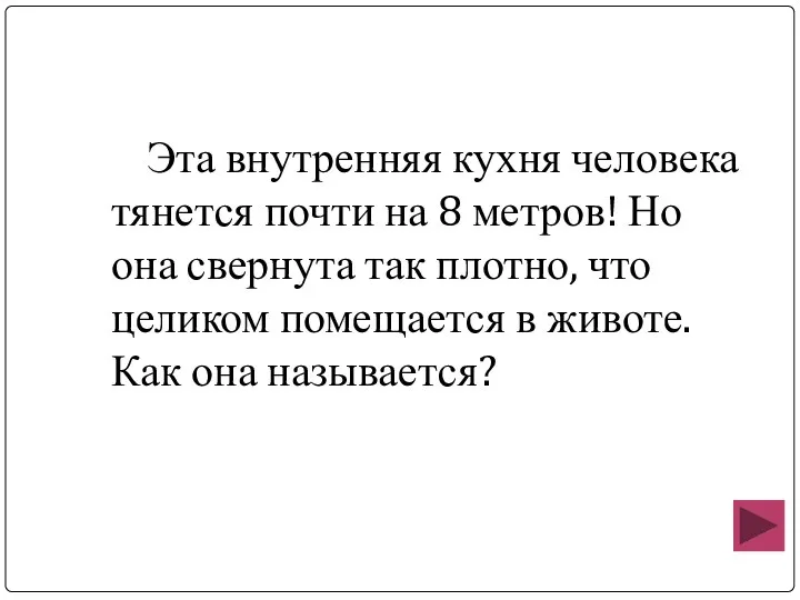 Эта внутренняя кухня человека тянется почти на 8 метров! Но она