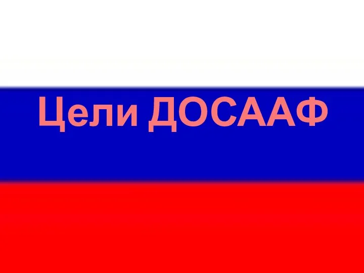 Цели ДОСААФ