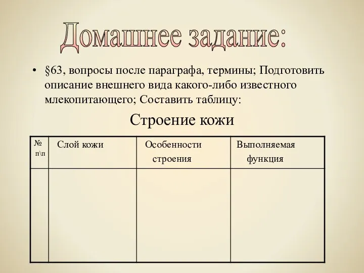 §63, вопросы после параграфа, термины; Подготовить описание внешнего вида какого-либо известного