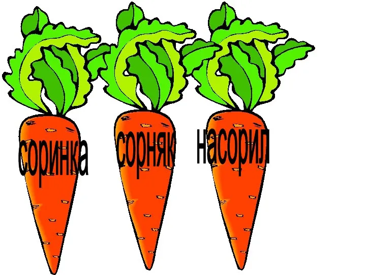 соринка сорняк насорил