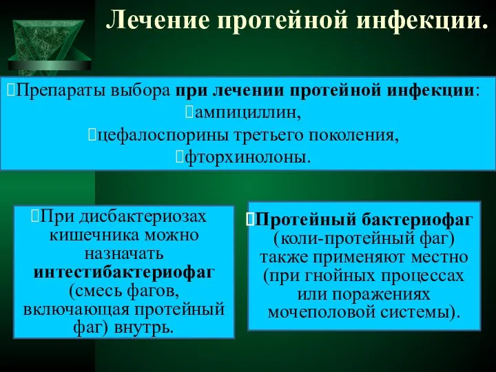 Лечение протейной инфекции. Препараты выбора при лечении протейной инфекции: ампициллин, цефалоспорины