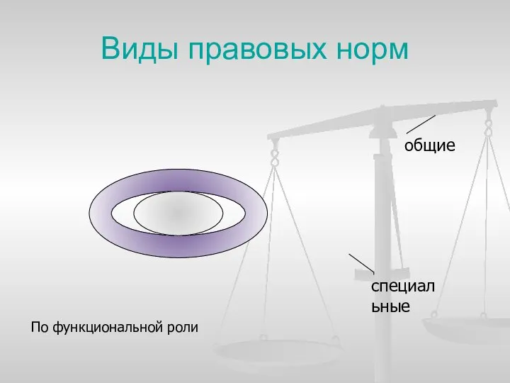 Виды правовых норм По функциональной роли