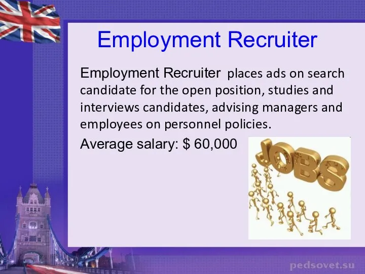 Employment Recruiter Employment Recruiter places ads on search candidate for the