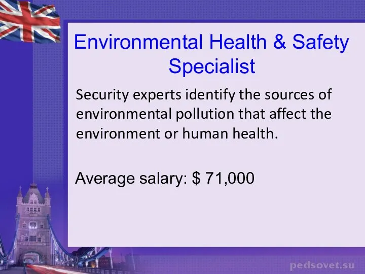 Environmental Health & Safety Specialist Security experts identify the sources of