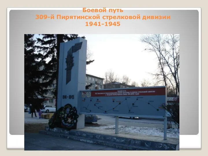 Боевой путь 309-й Пирятинской стрелковой дивизии 1941-1945