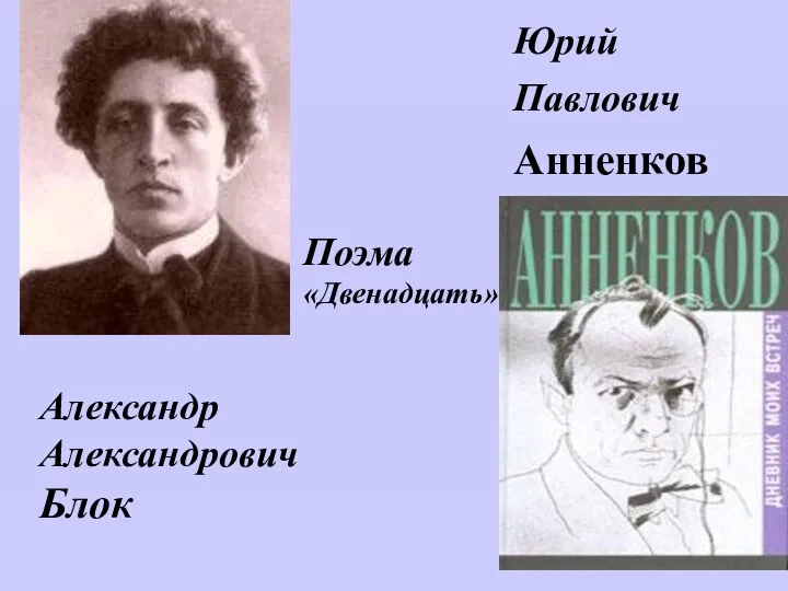 Александр Александрович Блок Юрий Павлович Анненков Поэма «Двенадцать»