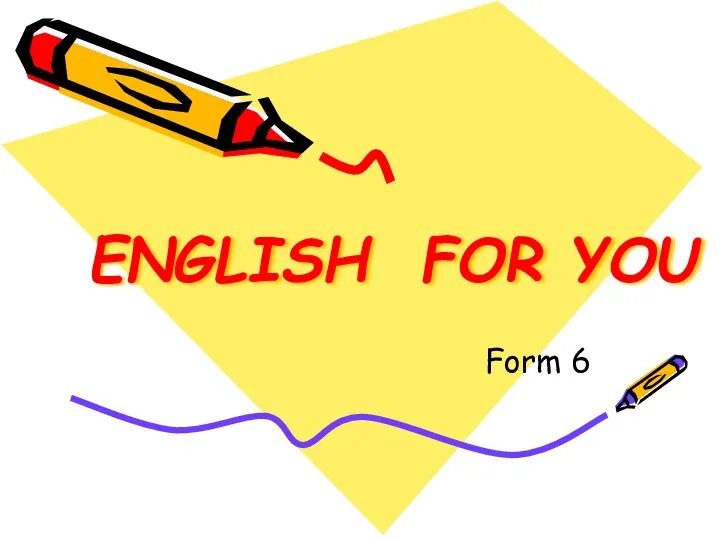 ENGLISH FOR YOU Form 6
