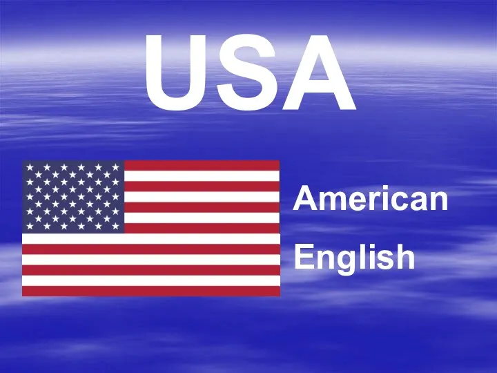 USA American English