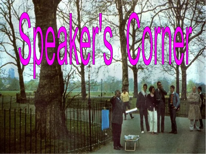 Speaker's Corner