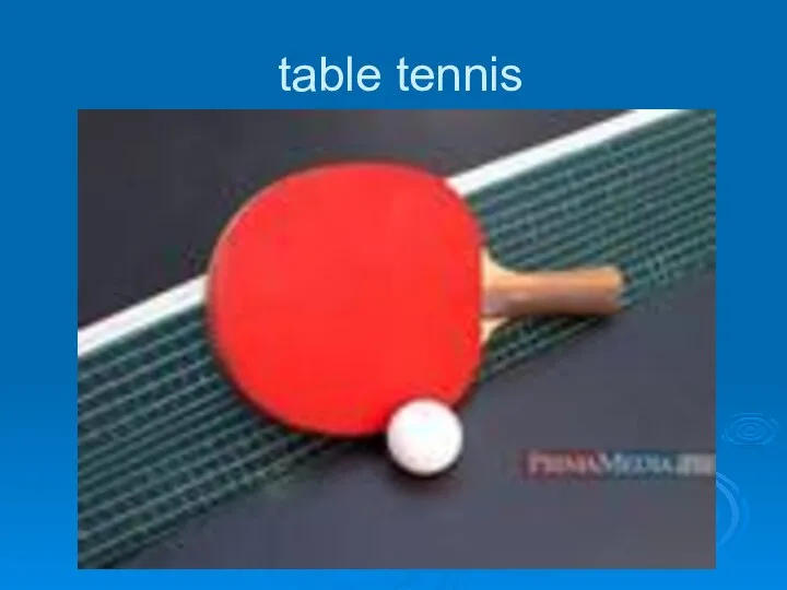 table tennis