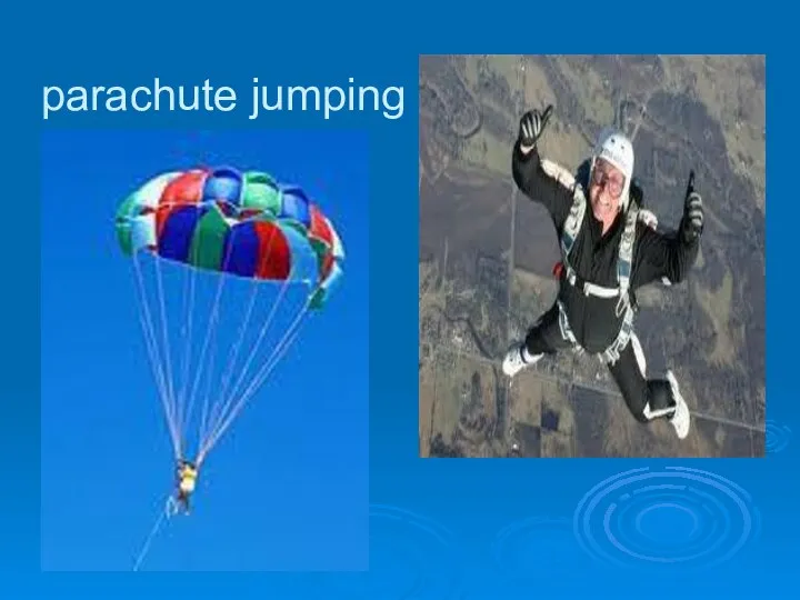 parachute jumping