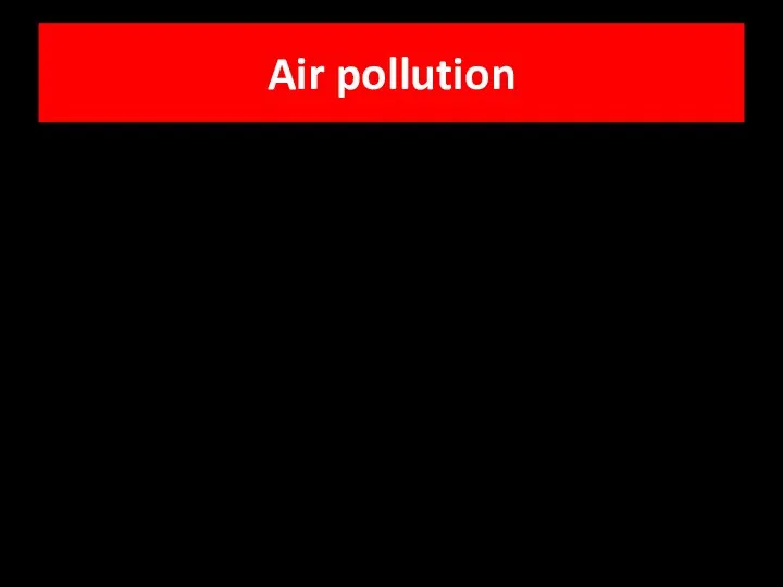 Air pollution