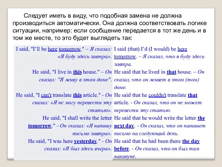 Следует иметь в виду, что подобная замена не должна производиться автоматически.