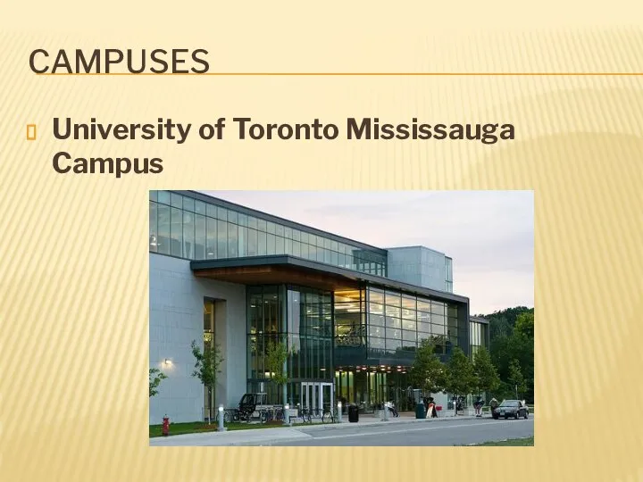 Campuses University of Toronto Mississauga Campus