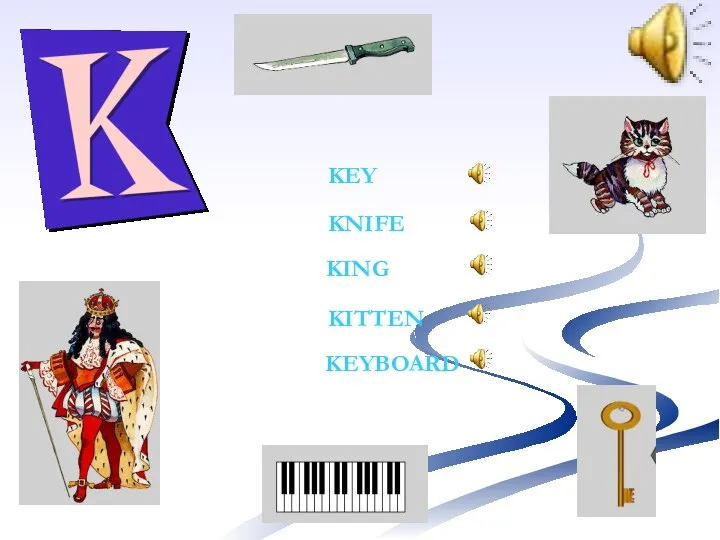 KEY KING KNIFE KITTEN KEYBOARD