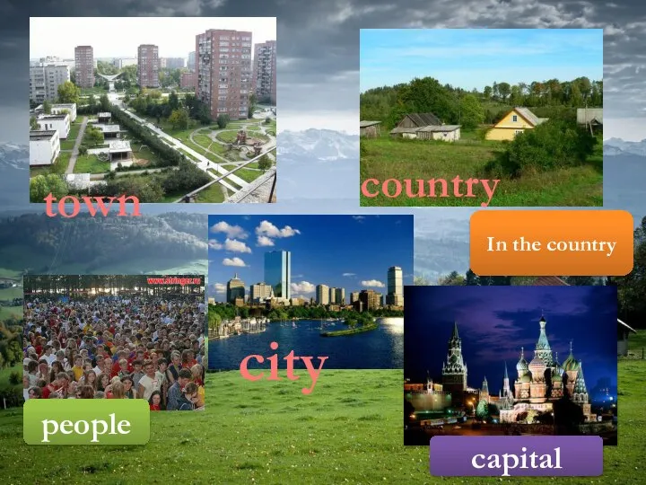 country city town In the country people capital