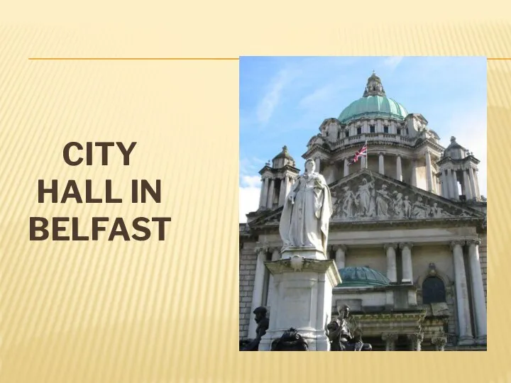 City hall in Belfast