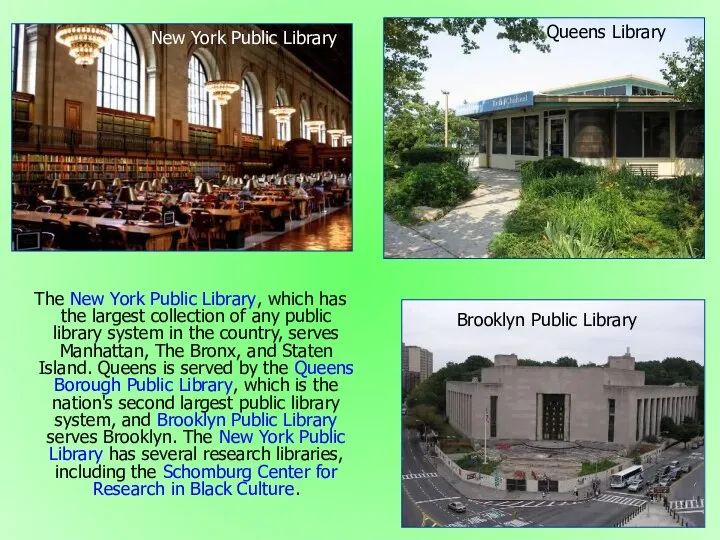 The New York Public Library, which has the largest collection of