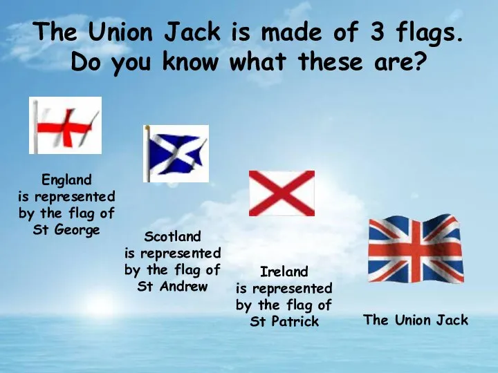 England is represented by the flag of St George The Union